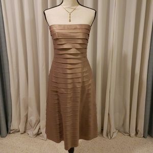 Tan Tiered Dress